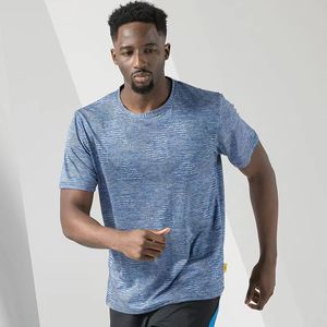 Tech Designer Camisetas Verão Mens Manga Curta T-shirt de Seda Gelada Esportes Fitness Basquete Secagem Rápida Gradiente Moda Casual Camisa Running Train Sportswear 3 4 5XL