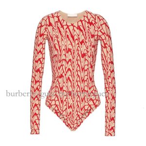 Bodysuit Swimsuit V Designer Bikinis Toile Iconographe Women Swimsuits Long Sleeves Swimwear One Piece Designers Bikini Woman Suits