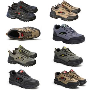 Herren-Bergsteigerschuhe, neue vier Jahreszeiten, Outdoor-Arbeitsschutz, große Herrenschuhe, atmungsaktive Sportschuhe, Laufschuhe, modische Segeltuchschuhe, Schwarz, 44