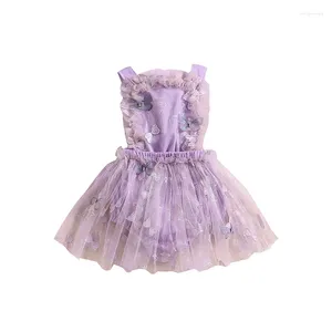 Vestidos de menina nascidos bebê meninas princesa macacão vestido sem mangas alças sem costas saia de tule bainha bodysuits infantis