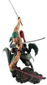 Anime japonês uma peça roronoa zoro estatueta 2 estilo combate ver pvc modelo de ação coleção legal dublê figura brinquedo x05031891602