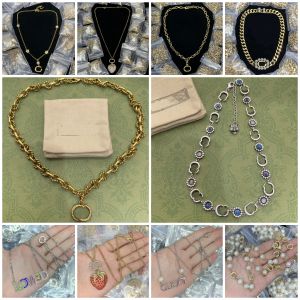 قلادة مجوهرات مصممة للنساء السلسلة الذهب قلادات المصممين يحبون قلادة القلب رجال الماس الفاخرة 925