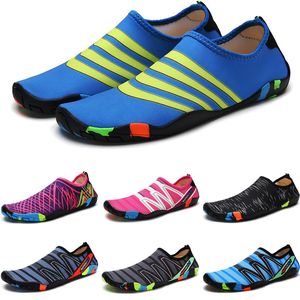 Sapatos de água sapatos de água das mulheres dos homens deslizamento na praia vadear descalço sapatos de natação de secagem rápida respirável luz esporte tênis unisex 35-46 GAI-41 sp