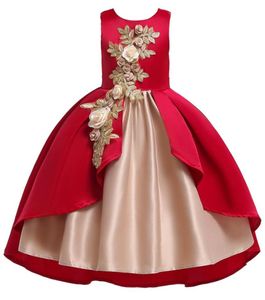 Flower Girl Sukienka na weselną dziewczynkę 212 lat urodzin stroje Dziewczyny sukienki dla dzieci impreza balowa suknia balowa xf116464285