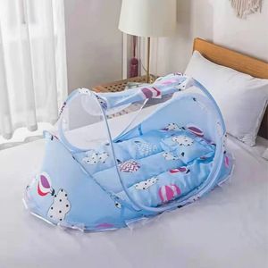 Baby Bedding Crib Netting Folding Baby Mosquito Nets Bed Mattress Pillow 03 Years Old Travel Bed Supplies For Baby Bedding 240220