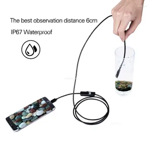 5.5 7mm Android Endoscope 3 I 1 USB/Micro USB/Type-C Borescope Inspektion Kamera vattentät för smartphone