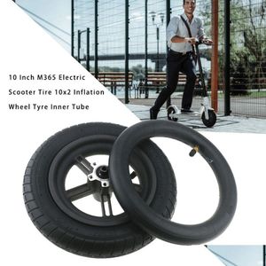 Skateboarding 10 Inch Electric Scooter Tire 10X2 Inflation Wheel Tyre Inner Tube Skateboard Durable Accesstory Drop Delivery Sports Ou Dhxrs