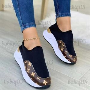 Sapatos de vestido de sola grossa de malha anti deslizamento único sapatos 2023 outono/inverno novas meias elegantes e sapatos esportivos para mulher t240305