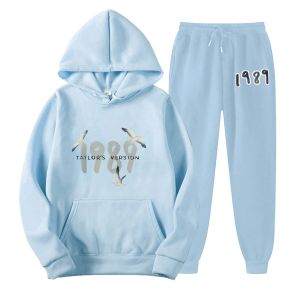 دعاوى تايلور The Eras Tour Men Sweatshirt Hoodie+Sweatpants Midnight Album Swift Print Tracksuit Sportswear Women Clothing 2 قطعة مجموعة