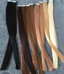 ELIBESS HAREuropean Fita de cabelo humano extensão de cabelo 40 peças extensões de cabelo de trama de pele 5215656