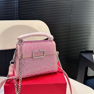 Sacola de luxo feminina bolsa designer linda bolsa de ombro com diamante moda diária cruz corpo bolsas hobo sacos v6622