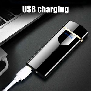 Isqueiros portáteis USB elétrica bobina de tungstênio sem chama leve conveniente para acender brinquedos sensor de toque ignição Q240305