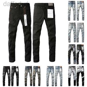 Herr jeans lila denim byxor herr designer jean womens svarta byxor hög1 kvalitet rak design retro streetwear casual sweatpants last hiphop pant 240305