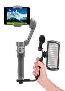 Luz led para dji om 4 osmo mobile 2 3 zhiyun smooth 4 feiyu moza suporte de expansão vlog vídeo ao vivo cardan estabilizador acessório 7349995