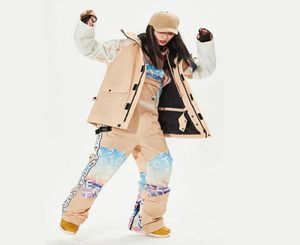 Warm Ski Suit for Women Hooded Jacket Overall Woman Snowboarding Set Winter Sports Suits Female Waterproof Snow Costume Clothes4453765