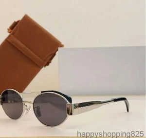 Óculos de sol de designer de moda de luxo para mulheres homens 4235 óculos mesmos óculos de sol que Lisa Triomphe praia rua foto pequenos sunnies metal quadro completo com caixa de presente 3OB70