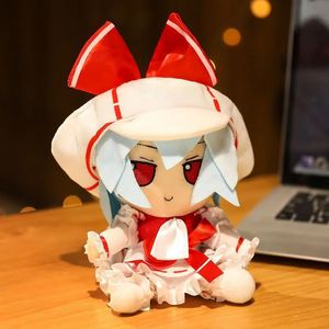 20 cm Japan Anime Touhou Project Hakurei Reimu Kirisame Komeiji Koishi Cosplay Plush Doll Cute Stuffed Sitting Dolls Gifts 240223