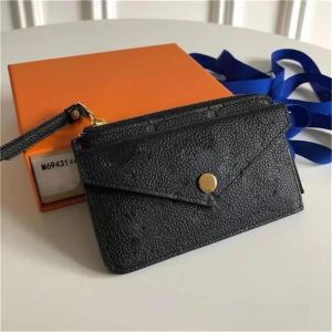 M69431 Uchwyt karty Recto Verso Designer moda damska mini zamek organizator portfel moneta torebka torebka pasek urok Klucz Klucz Pouch Pochette Accessoires