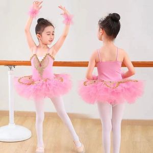 Stage Wear Gold Sequined Professional Ballet Tutu Adult Outfit For Girls Swan Lake Dance Ballerina Costumes