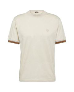 Дизайнерская мужская футболка Loro Piano, мужская белая хлопковая футболка из джерси, топы с короткими рукавами, летние футболки