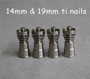 Titanyum Domess Nail GR2 14mm 19mm Eklem Araçları Erkek Kadın Karbonhidrat Kapağı Dabber Sınıf 2 Ti Tırnaklar9930647