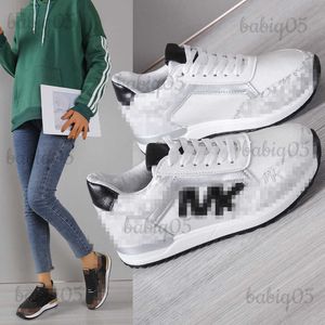 Dress Shoes 2023 New oversized sports shoes casual printed lace up round toe color blocking sports shoes for women T240305