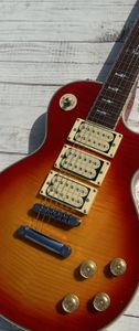 Standardowa gitara elektryczna, gitara asa, srebrna, wzór tygrysów sunrose, niestandardowa tylna okładka, zapas