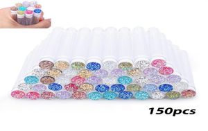 Pincéis de maquiagem 150 pc escova de cílios reutilizável para extensão compõem sobrancelha de cristal descartável micro broca e banheira separada 6338542