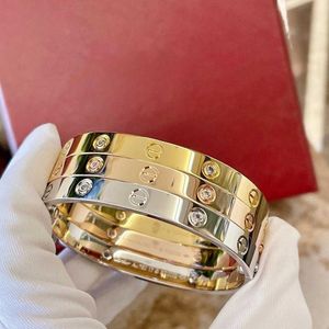 Дизайнерский шарм Картер браслет 6 -го поколения отвертка 18K золото 4 бриллиантовые пары пары с бриллиантами для мужчин и женщин