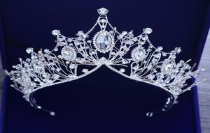 Princess Wedding Crowns Crystal Bridal Tiaras Hair Jewelry With Crystal Rhinestone Gorgeous Women Bridal Jewelry Headpieces Headba6738153