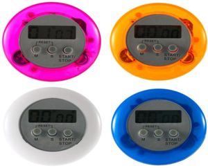 Cooking Timer Digital Alarm Kitchen Timers Gadgets Mini Cute Round LCD Display Count Down Tools Batteri installerat med Clip LX88991982758