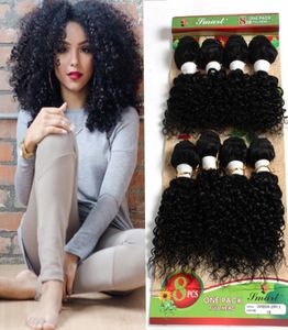 WEAVES CLOSURES 8 Stück lose Wellen brasilianische Haarverlängerung mongolisches lockiges menschliches Flechthaar Häkelzöpfe Jerry Curl Haar für ma9959731