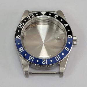 S-GMT 시계 액세서리 39mm 미세한 강철 케이스 편도 회전 녹색 공장 반지 구강은 NH34/35/36 Movement1로 설치할 수 있습니다 1