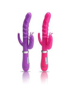 Yeni 10 hız Sessiz USB şarj edilebilir G Spot Vibratörler Kadın için çift titreşim vibratör seks oyuncakları Kadın İçin Yetişkin Pro6830565