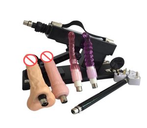 Sex Machine Gun with with Many Dildo Accessorie Automatic Sexual Intercourse Robot 6cm Retractable Sex Machines Female Masturbator8553507