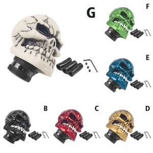 New Racing Universal For Manual Car Gear Stick Shifter Knob Shift Lever Handle Skeleton Skull Head Decor