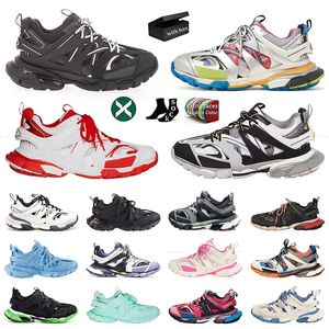 Balencias Track 3.0 Tasarımcı Elbise Ayakkabı Erkekler Kadınlar İzler Paris Gomma Triple S Siyah Beyaz Pembe Kırmızı Neon Naylon Dhgate Lüks OG Marka Runner Trainer Sneakers