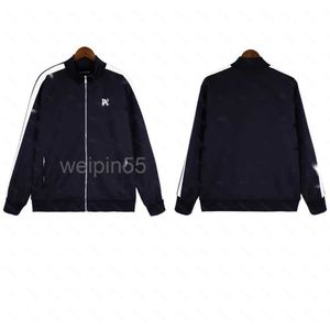 Mens Jackets Mens Jackets Palm Angel Pa Palms 남성과 여성을위한 캐주얼 한 편지가있는 남성과 여성을위한 간단한 줄무늬 달리기 코트 6001 Angels www2gpky10t