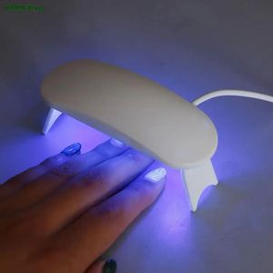 1pc 6w 80cm mini UV LED lamp USB charging gel curing machine nail dryer 240305