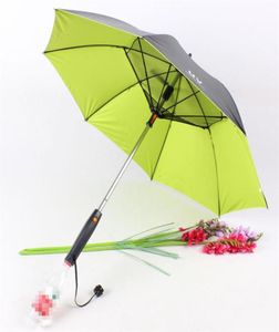 إبداعية 4 ألوان مظلة مشمسة وممطرة مع مروحة ورذاذ Longhandle Summer Tooling أسفل المظلة الأشعة الشمس UV المظلة 156V1830154