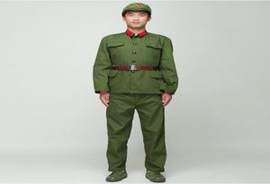 Koreański żołnierz mundury czerwonych strażników zielony wydajność kostium sceniczny film telewizyjny Eight Route Army Outfit Wietnam Military1328493