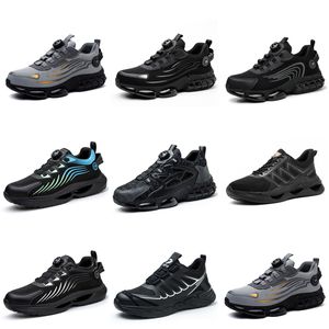 Scarpe da corsa GAI nine Uomo Donna triple nero bianco blu scuro sportive traspiranti comode scarpe da passeggio in mesh traspirante