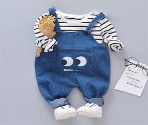 Spädbarnskläder Autumn Nyfödda babyflickor Kläder Tshirtpants Outfit Suit For Baby Boys Clothes Set 3 6 12 18 månad LJ2012234822849