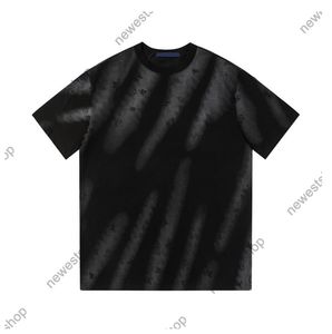 24SS Sommer Designer T-Shirt Paris Designer Luxus Briefdruck T-Shirts Männer Frauen Kurzarm Baumwolle Gradient T-Shirts Schwarz Weiß T-Shirt