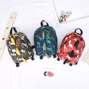 Crianças mochila 3d jardim de infância estudante sacos de escola crianças mochila dos desenhos animados infantil bebê menino meninas sacos de livro dinossauro sacos de livro 240305