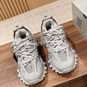 Paris Third-generation Rise Thick Soled Sports Dad Shoes for Women Leather Casual Couple Old Running Men Luxury Designer