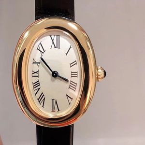 Orologio da uomo con movimento al quarzo, 32 mm x 26 mm, orologio da polso da donna impermeabile con zaffiro Montre de Luxe