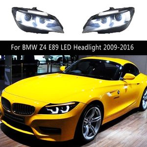 Dla BMW Z4 E89 Zespół reflektorów LED 09-16 DRL Daytime Runging Light Streamer Turn Signal Lampa Auto Automatyczne części samochodowe Akcesoria