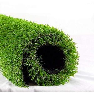 Dekorativa blommor Artificiellt gräs 70 oz realistiska syntetiska matta extra-tung mjuk husdjursgräs falska (6,5 ft x10 65 kvadrat ft)
