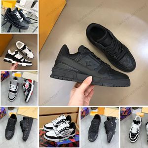 Man Designer Sneakers Luksusowe buty Casual Treners oryginalne skórzane skórzane klasyczne klasyczne skórę Dermis Drumborka Vintage Trener moda cielęcy do rozmiaru 46